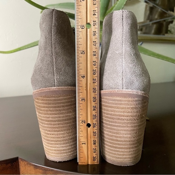 Jeffrey Campbell Taupe Suede Heeled Bootie - Picture 10 of 12